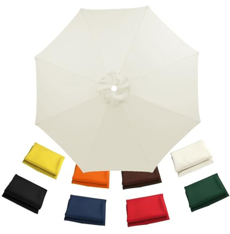 replacement parasol canopy 8 arms 3.5m for cantilever milky parasol cover