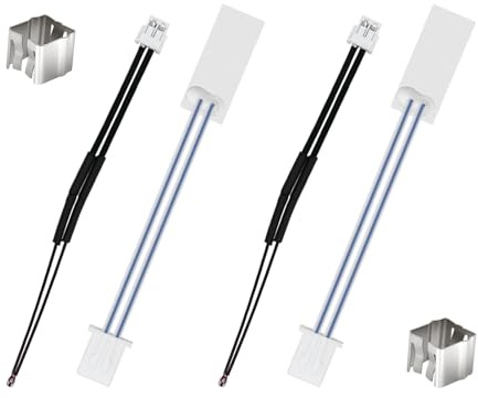 2 Pack Ceramic Heater and Thermistor for Centauri Carbon, 3D Printer Accessories Ceramic Heater 320℃ High Temperature Thermistor and Fixing Clip for Elegoo Centauri