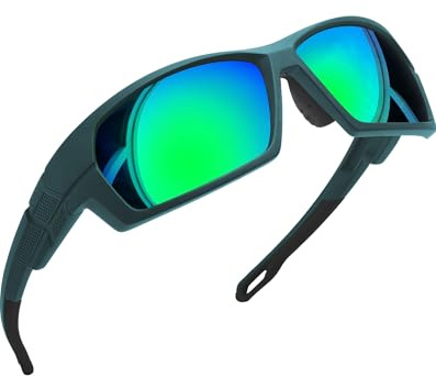 Joopin Wraparound Fahrradbrille Sport Sonnenbrille Herren Polarisiert UV400 | Unpolarisiert-Gelb, Sportbrille, Fahrerbrille, TR90, Winddicht, Schnelle Brille, Radsportbrille, Angel, Autofahren
