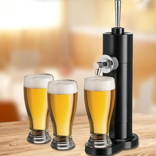 Dispensador portátil de cerveza de barril con generador de espuma fina para bar en casa, mini kegerator eléctrico