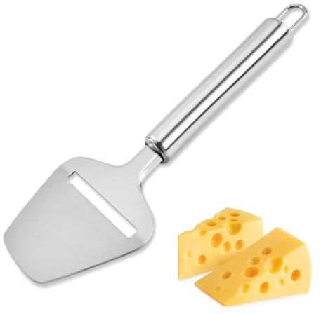 Cheese Slicer, Manual Cheese Slicer Grater Peeler Plane, Cheese Cutter, Stainless Steel Stylish Kitchen Tool for Soft and Hard Cheese Boards