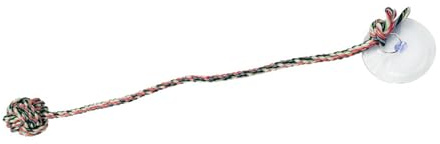 ZBIianxer Jouet à mâcher en Corde de Coton pour Chien avec Base à Ventouse Solide pour Divertissement intérieur et extérieur, Jeu de Nettoyage des Dents, Jouet en Corde à Ventouse pour Chien à mâcher