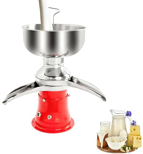 Separatore elettrico professionale for panna da 30 W, centrifuga for latte, acciaio inossidabile, contenuto di grassi ≤0,03%, for latte vaccino, panna e burro