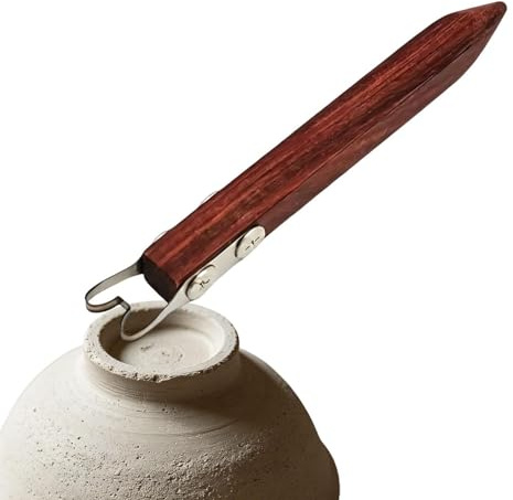 Utensili di taglio per ceramica, raschietti e modellatori intagliati a mano, raschietto per tornio da vaso, per tornire, modellare, levigare e smaltare ciotole, tazze, vasi e