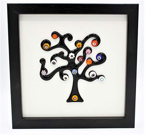 Quadro Albero della Vita Murrine Vetro di Murano Made in Italy