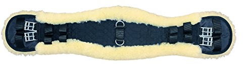 Euroriding Sattelgurt ergonomisch Lammfell 90cm