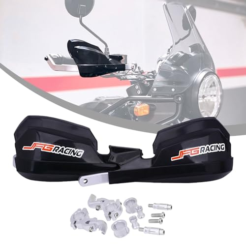 Motorrad Handschutz,Lenkerschutz Griff Handschutz für Straße Motorräder Sport Motorräder Roller Quad Dirt Bike Motocross Enduro Supermoto-Schwarz