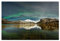 artboxONE Poster 30x20 cm Natur Polarlicht mit Spiegelung - Bild polarlicht Aurora Borealis Himmel