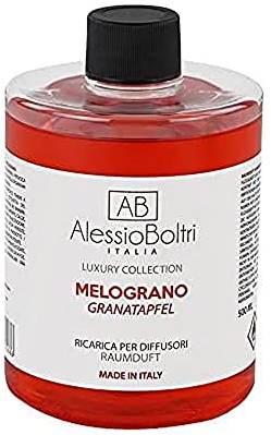 AB Alessio Boltri - Ricarica per diffusori Luxury 500 ml, profumazione Melograno