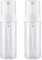 2 botellas de plástico vacías de 150 ml/5 onzas líquidas, dispensador de jabón espumoso, cosméticos, artículos de tocador para jabón de manos, champú y gel de ducha, etc