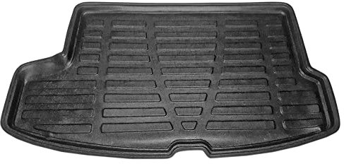 apline Compatible con Nissan Juke (F15) Post-Facelift 2015-2019 Flexible Tronco Alfombra De Carga Piso de Carga Superior Bandeja Maletero Trasero Negro