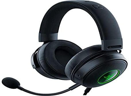 Razer Kraken V3 Wired USB Gaming Headset: Triforce Titanium 50mm Drivers - Detachable HyperClear Mic (Renewed)