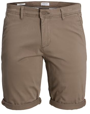 JACK & JONES Herren Chino Shorts Regular Fit 12165604 ,Falcon ,L
