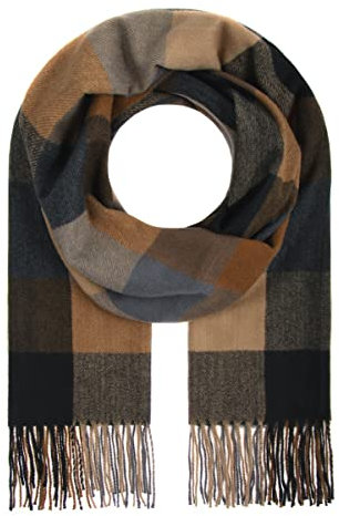 Majea Damenschal Winterschal Strickschal Damen Schal (880041) (braun 12)