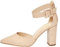 Rio Fiore Scarpe con tacco, Décolleté Donna, Beige, 8.5 cm, Similpelle, Tacco largo, Cinturino alla caviglia, 2062A-J-9-4 (Beige, 41 EU)