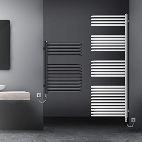 ML-Design Elektrischer Badheizkörper 500x800 mm Anthrazit & Heizstab 300W, Design Heizkörper Designheizkörper Handtuchtrockner Handtuchwärmer Handtuchheizkörper Handtuchhalter Handtuchheizung Heizung