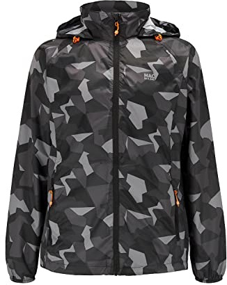 Mac in a Sac Unisex Origin Ii Jacke, Schwarzer Camouflage-Reißverschluss, L