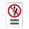 Verbotszeichen/Verbotsschild Schalten verboten (P031) - zum markieren von Verbotszonen nach DIN EN ISO 7010