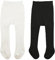 Ballettstrumpfhose Mädchen Ballett Strumpfhose Mädchen Feinstrumpfhose Mädchen Strumpfhose Mädchen Ballettstrumpfhose Damen Baby Strumpfhose Ballettkleidung Mädchen Weiße Schwarze Paare 1-2 Jahre(L)