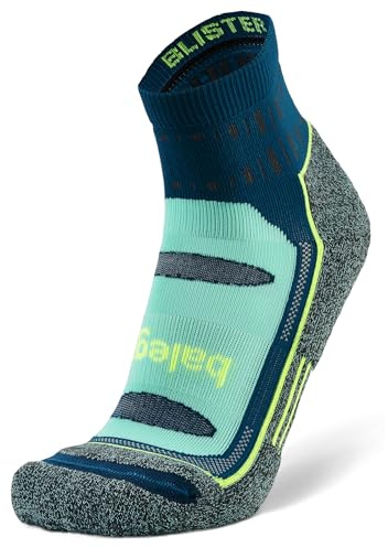 Balega Unisex Quarter Sock, Deep Teal, Large US