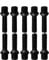 10 Radschrauben Radbolzen schwarz Kugelbund R13 M14x1,5 40mm