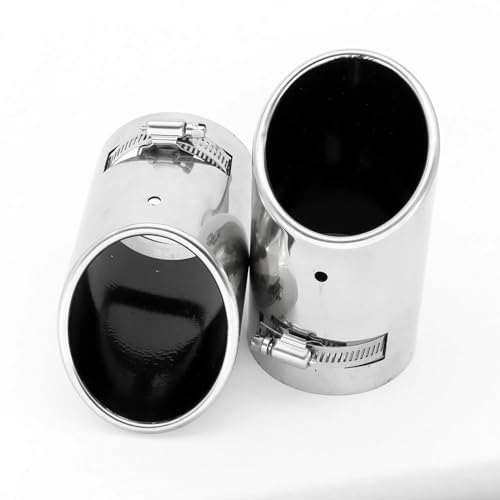 Auspuffblenden Für VW Für P&assat CC 2009-2012 Für P&assat B6 3C 2005-2011 Auto Schalldämpfer Endrohr Ende Chrome Trim Edelstahl Auspuff Spitze Abdeckung Endrohrblende