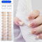 MrCuvaryas 20PCS UV Gel Nagelfolie, Nagelsticker - Fingernägel zum aufkleben, Gel-Nagelaufkleber Nagelfolie Härtend mit Nagelfeile ＆ Stick für Frauen Nageldekoration, Gelbe Sterne (Yellow Stars)