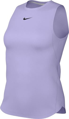 Nike Top Damen One Classic Dri-Fit Tank, Lilac Bloom/Black, FN2808-512, L