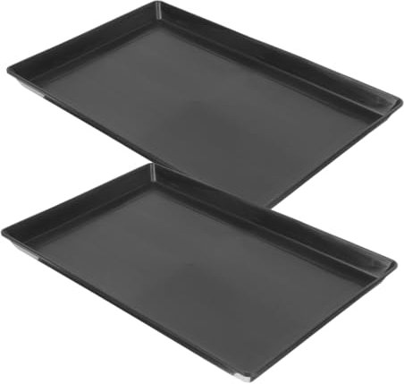 POPETPOP 2 Piezas Bandeja para excrementos de Mascotas Inodoro Periquito Bandeja Sanitaria Bandeja de Jaula de pájaros Bandeja para Jaula de Loros Orinal de pájaro Abdominales Black