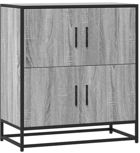 vidaXL Sideboard Grau Sonoma 68x35x76 cm Holzwerkstoff