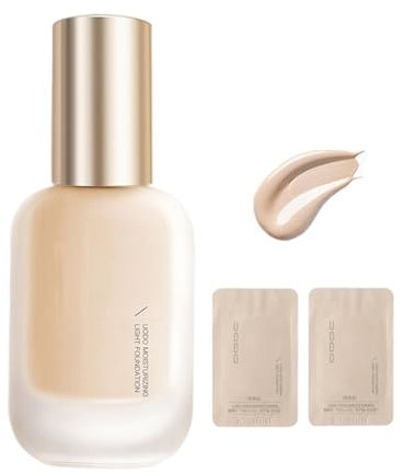 UpDo Liquid Foundation, UpDo Moisturizing Light Foundation, UpDo Matte Long Lasting Foundation, UpDo Full Coverage Foundation Makeup, Hydrating Waterproof Foundation (Moisturize #02 Brighten)
