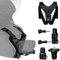 K&F Concept Motorcycle Helmet Chin Mount Strap Compatible with GoPro Hero 13, 12, 11, Insta 360 X5, ONE X3, DJI OSMO Action 5 Pro, Non-Slip Silicone, Action Camera Accessories