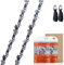 SAVIOR 2 Stück Sägeketten .325 1,3 mm 67 TG für 40 cm Schiene, Vollmeißel Ketten Kompatibel für Stihl MS261 MS271 MS310 MS311
