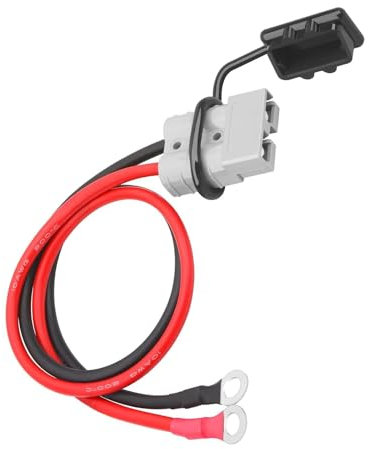Leyisheng Battery Connector Plug with O-Ring Battery Connector Cable 50A 600V 10AWG 50cm Cable Charging Plug for Forklift, Trailer Winches, Caravans, Boats, Solar Panels, etc.