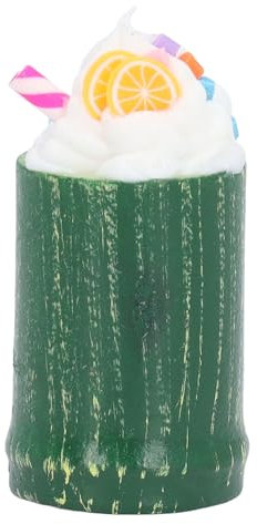 Generic Dockhus Glass Cup, Versatile Tazza di Bambola Tek Tazza Realistica Fai-da-te Stesso 10 per 1/12 Bambola Mobile (Fette di frutta)