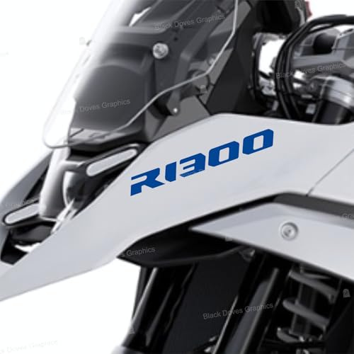 2 Aufkleber R1300 kompatibel mit/Ersatz für BMW Motorrad R 1300 GS 2024 (BLU)