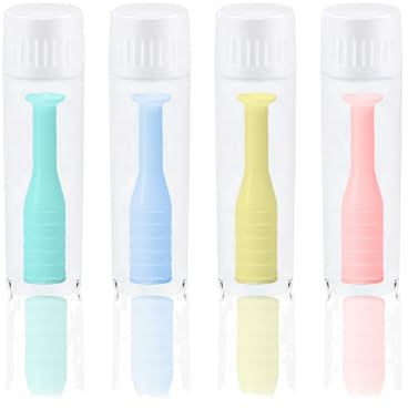 HUVZOR 4 piezas Ventosa para Lentes de Contacto Duras, Removedor de Lentes Anual, Multicolor, Herramienta para Quitar Lentes de Contacto