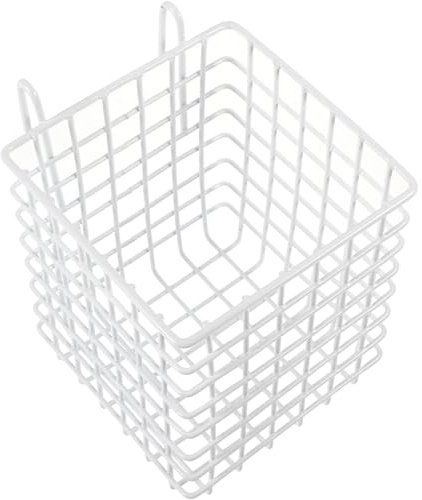 Kaninchenfutterspender Weiß, Platzsparend, für Käfig, Hängend Eisen | Hasen Heuraufe, Metallgestell für Kaninchen und Meerschweinchen, Formstabil, zum Aufhängen im Käfig