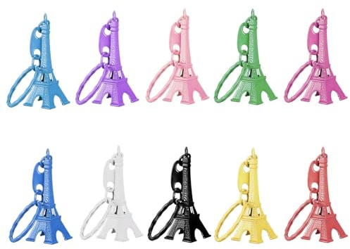 Porte-Clés Tour Eiffel Pairs Souvenir de France Mini Pendentif Tour Eiffel de Paris Porte-Clés Rétro Souvenir Sac À Main pour Fêtes et Anniversaires