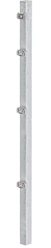 Alberts 676926 Zaunpfosten mit Klemmlasche | feuerverzinkt | Länge 2250 mm | 60 x 40 mm