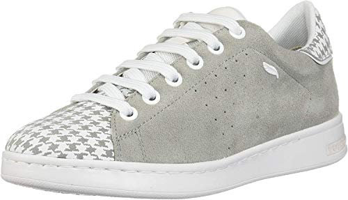 Geox Femme Jaysen A Sneakers Basses, Beige (Lt Grey/White C1303), 42