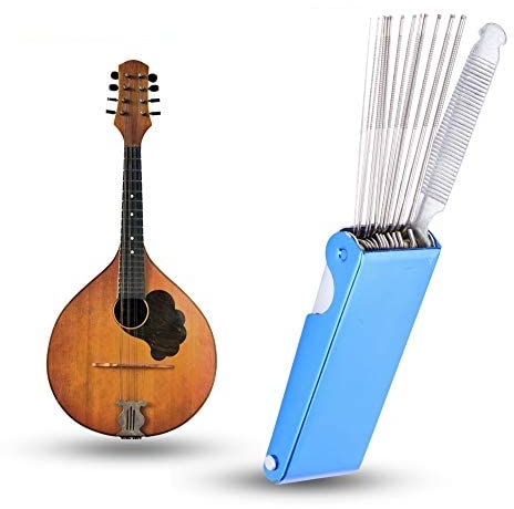 Haofy Guitar Repair Kits, Mandolin DIY File String Guitar Files Guitar Bridge Saddle Nut Slot Polish Tool Repair Tool with Box, Guitar Grinding Needles For Electric Acoustic Guitar Ukulele Bass Guitar