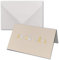 NEUSER PAPIER 100 Sets Weihnachtskarten DIN B6 ÖKO-Doppelkarten mit hochwertiger Gold-Silber Metallic-Prägung - Weihnachtswald mit Hirschen - Inklusive Umschläge in Weiß - Format 17,0 x 11,5 cm