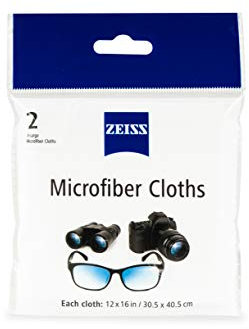 Zeiss Jumbo Reusable Microfiber Lens Cloth, 12x16in (Set of 2)