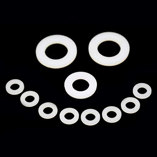 M20 (20mm) White Plastic Washers Form-A Flat Nylon Washer (Pack of 20) H09C