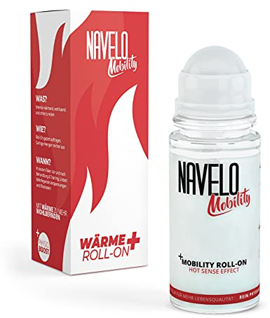 Navelo Mobility Roll-On 50ml | intensive Wärme | mehr als 100 Anwendungen | Anwendung im Nacken, Rücken, Schulterbereich