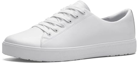 Shoes for Crews Unisex Arbeits-Sneaker – Bequeme, leichte, Wasserabweisende, Rutschhemmende Arbeitsschuhe, ideal für Männer und Frauen in Küchen, für Kellner und Koch – Old School Low Rider IV