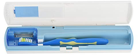 Tragbarer tiefer -Zahnbürsten Desinfektionsmittel, -Zahnbürsten Sterilisator -Licht Organizer, Desinfektionsmittel Reiniger Desinfektion Reisezahnbürstenetui Zahnbürsten