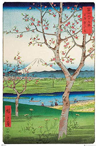 Grindstore Hiroshige Poster The Outskirts Of Koshigaya