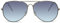 Cheapass Sonnenbrille Silber Metall Pilot-Rahmen mit blauen Verlaufslinsen UV400 geschützten Herren Damen